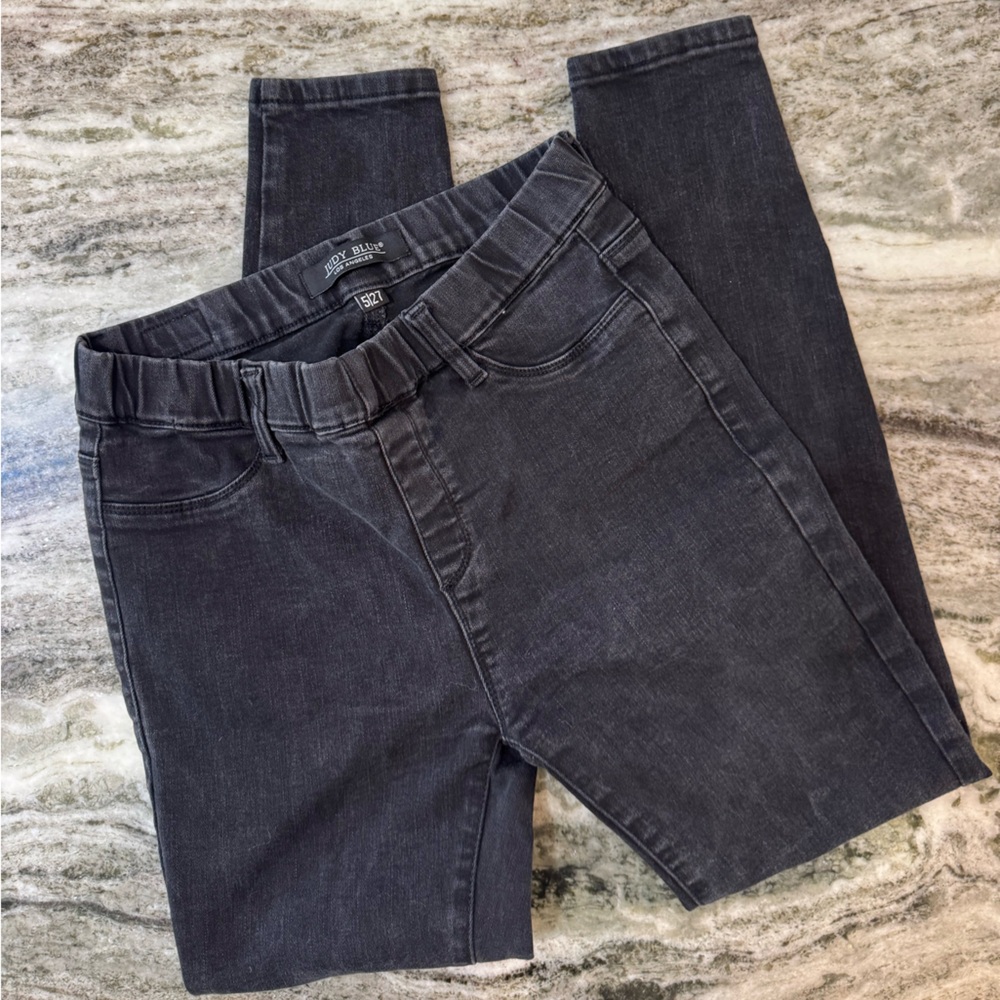 Judy Blue Black Skinny Jeans with Elastic Waist